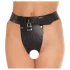 Rimba - cintura di castità in pelle aperta (nera) - M/L