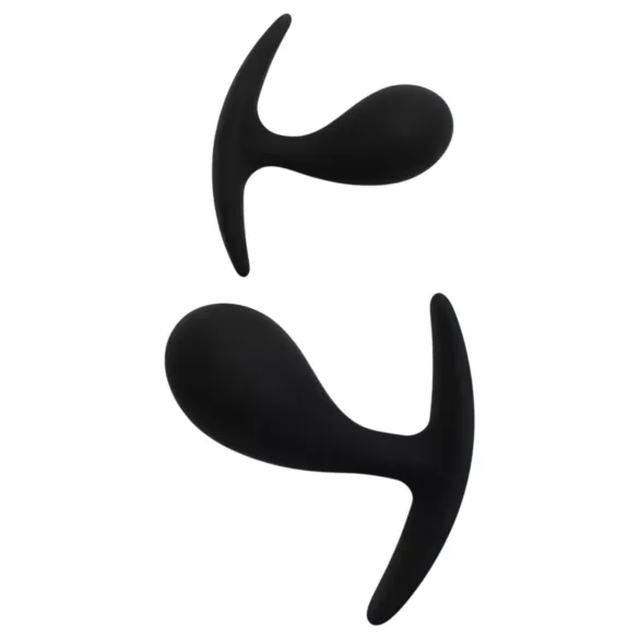 Rimba Copenhagen - set plug anale - silicone nero (2 pezzi)