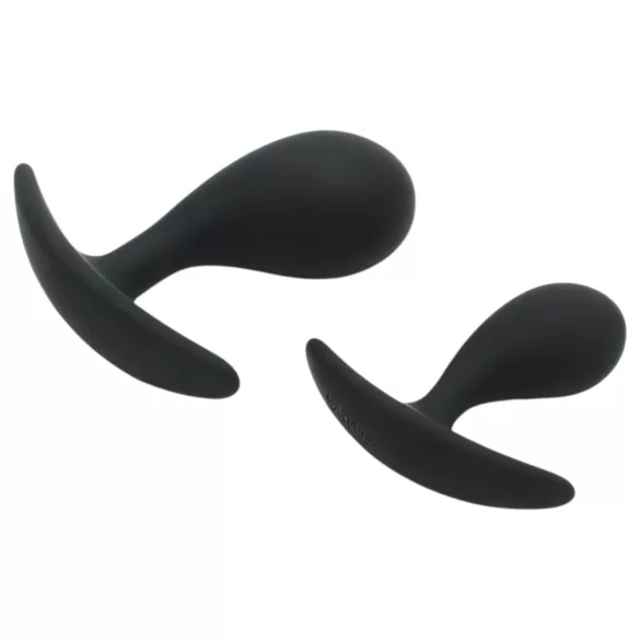 Rimba Copenhagen - set plug anale - silicone nero (2 pezzi)