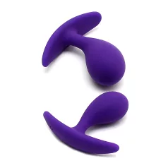 Rimba Copenhagen - set plug anale - silicone viola - 2 pezzi