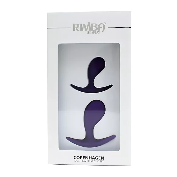 Rimba Copenhagen - set di plug anali (viola, 2 pezzi)