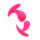 Rimba Copenhagen - Set di Plug Anali - Rosa (2 pezzi)