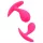 Rimba Copenhagen - set plug anale - silicone rosa - 2 pezzi