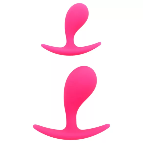 Rimba Copenhagen - set plug anale - silicone rosa - 2 pezzi