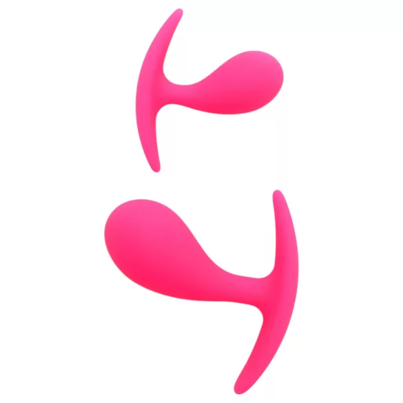 Rimba Copenhagen - set plug anale - silicone rosa - 2 pezzi