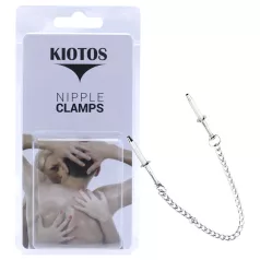Kiotos - pinze per capezzoli in acciaio inox (argento)