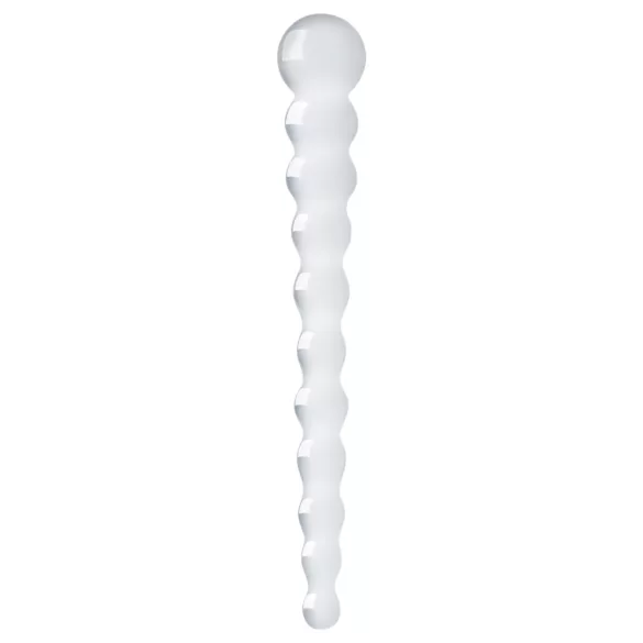 Gildo Glass No. 20 - dildo anale con perle - vetro trasparente