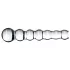 Gildo Glass No. 20 - dildo anale con perle - vetro trasparente
