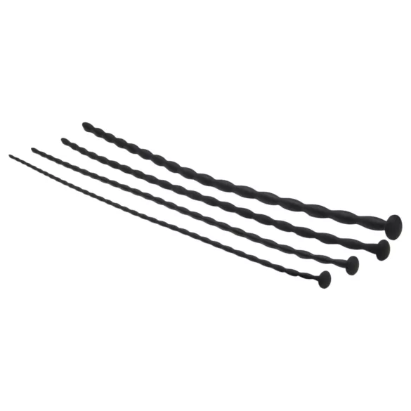 SINNER Gear - set dilatatori uretrali in silicone nero