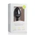 Easytoys - plug anale con pietra bianca - misura media - nero