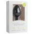 Easytoys - plug anale con pietra bianca - misura media - nero
