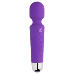   EasyToys - mini wand vibratore massaggiante ricaricabile - viola