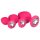 Easytoys - set plug anale - con diamante - silicone rosa