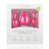 Easytoys - set plug anale - con diamante - silicone rosa