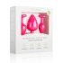 Easytoys - set plug anale - con diamante - silicone rosa
