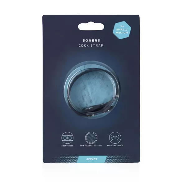 Boners - anello fallico regolabile - silicone grigio S/M