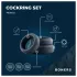 Boners - set anelli fallici in silicone - 3 pezzi - grigio
