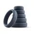 Boners - set anelli fallici in silicone - 6 pezzi - grigio