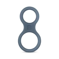 Boners Classic - anello pene e testicoli - silicone grigio