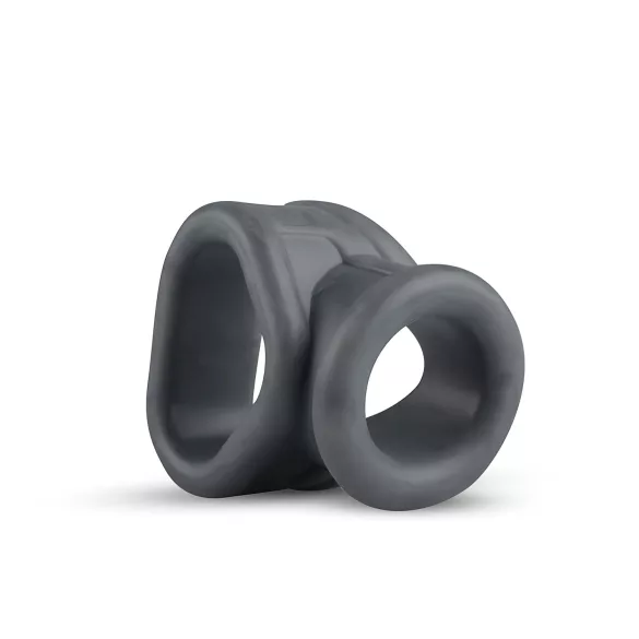 Boners - anello fallico e anello per testicoli 2in1 - silicone grigio