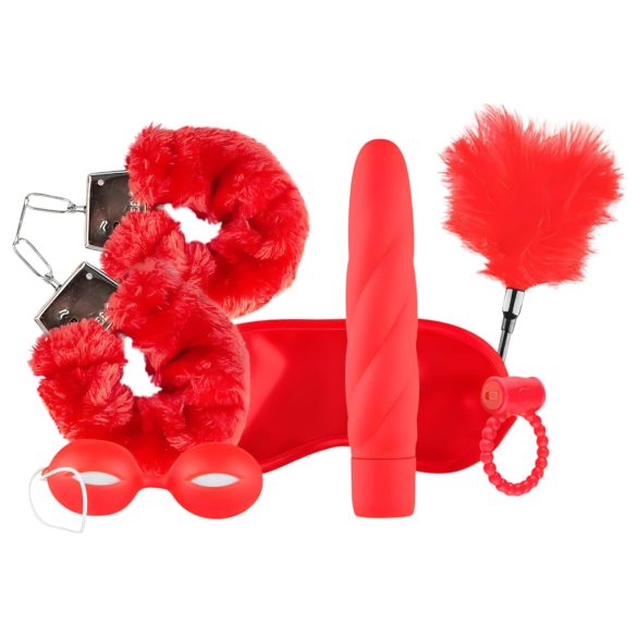 LoveBoxxx I Love Red - Set di legature vibrante (6 pezzi) - rosso