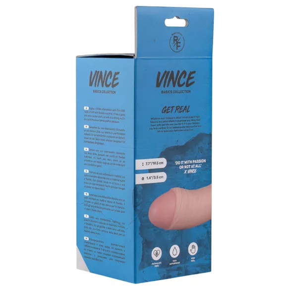Real Fantasy Vince - dildo realistico con testicoli e prepuzio - 19,5cm naturale