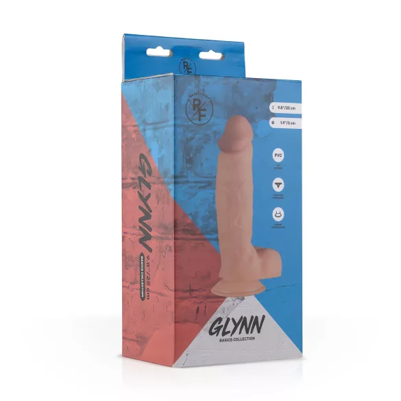 Real Fantasy Glynn - dildo realistico con testicoli - 25 cm - color carne
