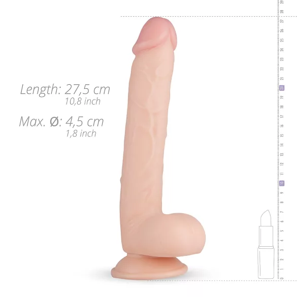 Real Fantasy Elvin - dildo realistico con testicoli - 28cm - colore naturale