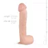Real Fantasy Lexon - dildo realistico con testicoli - 33cm - color carne