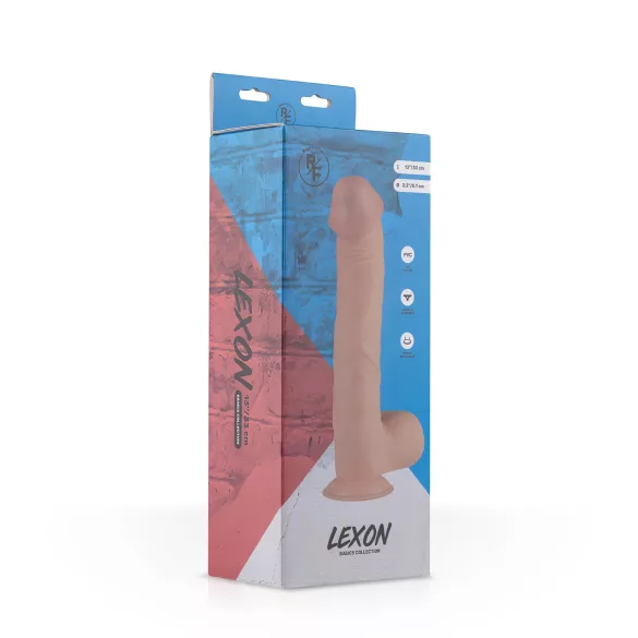 Real Fantasy Lexon - dildo realistico con testicoli - 33cm - color carne