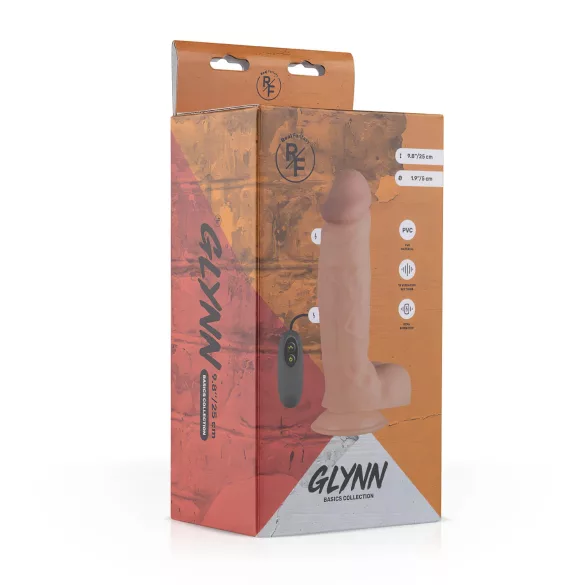 Real Fantasy Glynn - vibratore realistico ricaricabile - 25 cm beige