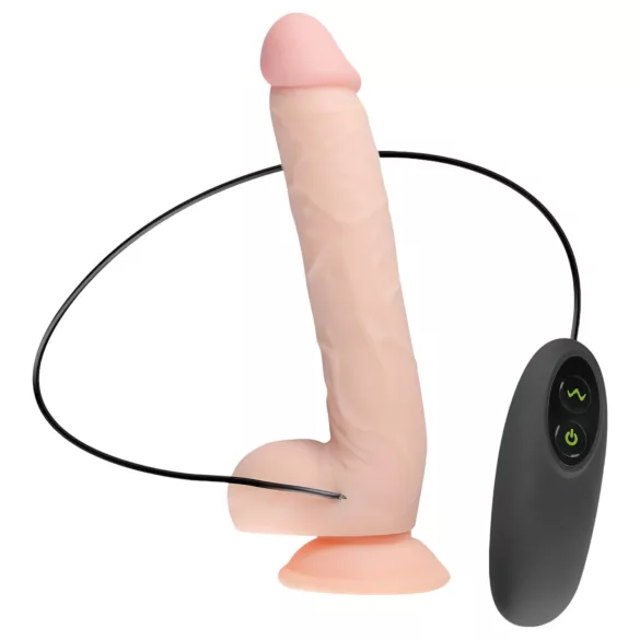 Real Fantasy Elvin - vibratore realistico ricaricabile - 28 cm pelle naturale
