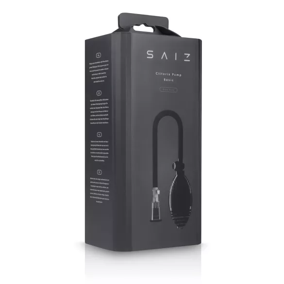 Saiz Basic - pompa clitoridea - trasparente/nero