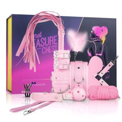 Secret Pleasure Chest - kit BDSM avanzato - 14 pezzi - rosa