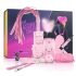 Forziere del Piacere Segreto - Kit BDSM Avanzato - 14 pezzi (rosa)
