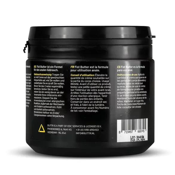 BUTTR - lubrificante per fisting - burro lubrificante - 500ml