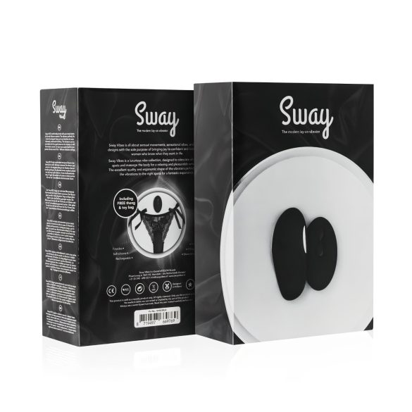 Sway No.3 - slip vibrante ricaricabile wireless - nero (S-L)