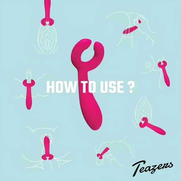 Easytoys Couple - vibratore per coppia ricaricabile impermeabile rosa