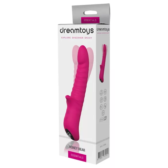 Essentials Honey Bear - vibratore rotante - silicone rosa