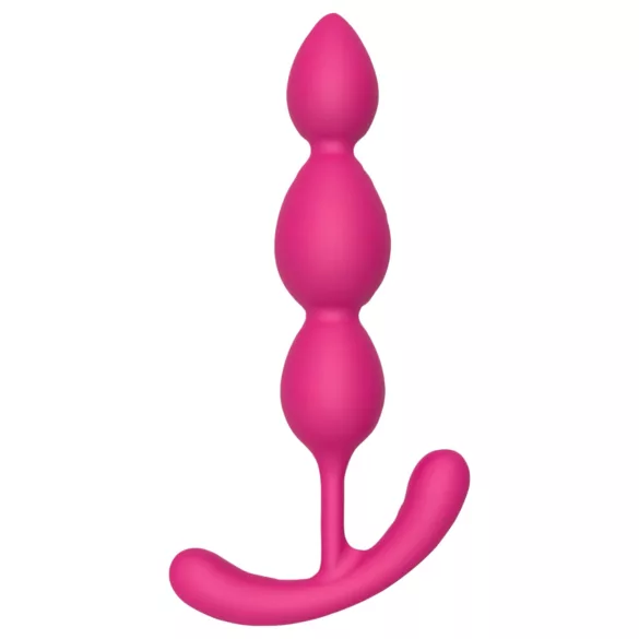 Cheeky Love - plug anale con perle - silicone rosa