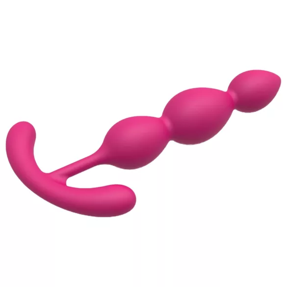 Cheeky Love - plug anale con perle - silicone rosa