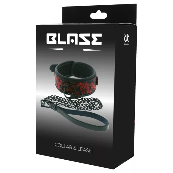 Dreamtoys Blaze - collare e guinzaglio (rosso)