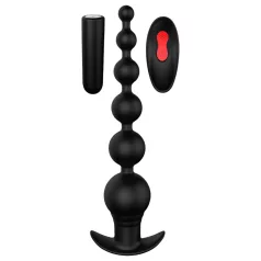   Cheeky Love - vibratore anale ricaricabile con perle telecomandato nero