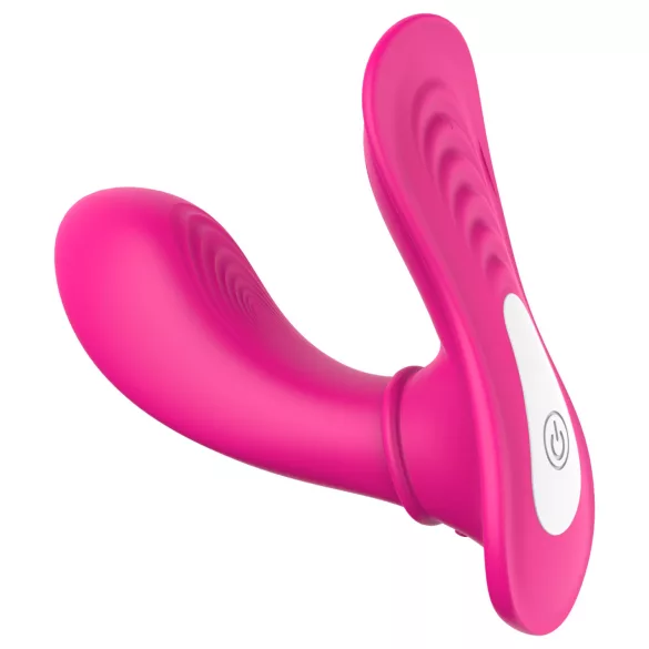 Dreamtoys Essentials - vibratore indossabile con stimolazione del punto G a forma di slip (magenta)