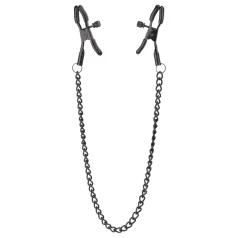   Blaze Deluxe - pinze per capezzoli in metallo con catena - nero