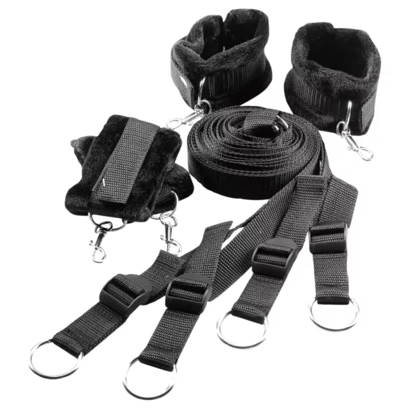 Dreamtoys Blaze - set di restrizioni da letto (nero)