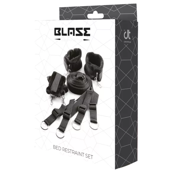 Dreamtoys Blaze - set di restrizioni da letto (nero)