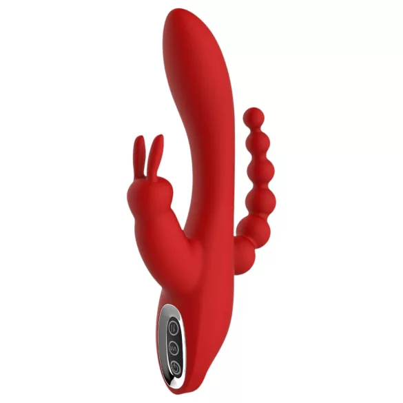 Red Revolution Hera - vibratore rabbit ricaricabile waterproof 3 bracci - rosso