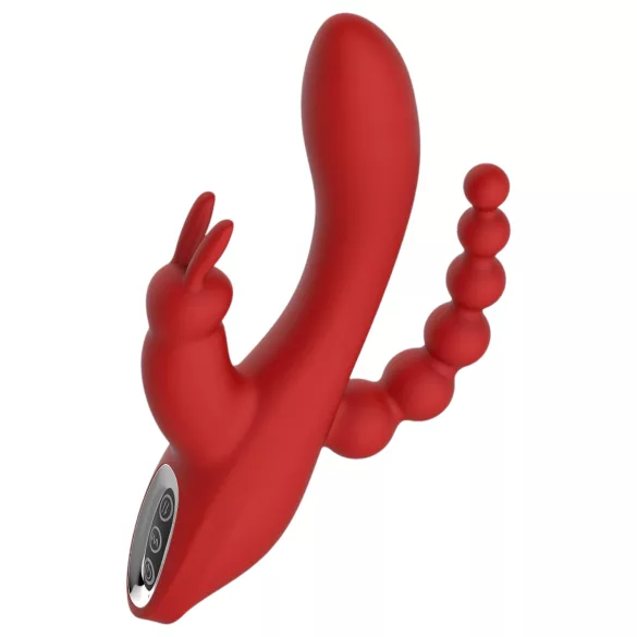 Red Revolution Hera - vibratore rabbit ricaricabile waterproof 3 bracci - rosso