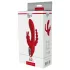 Red Revolution Hera - vibratore rabbit ricaricabile waterproof 3 bracci - rosso